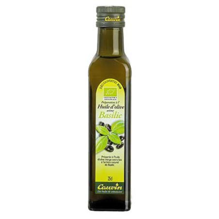 Cauvin 25Cl Huile Olive Vierge Extra Bio Basilic