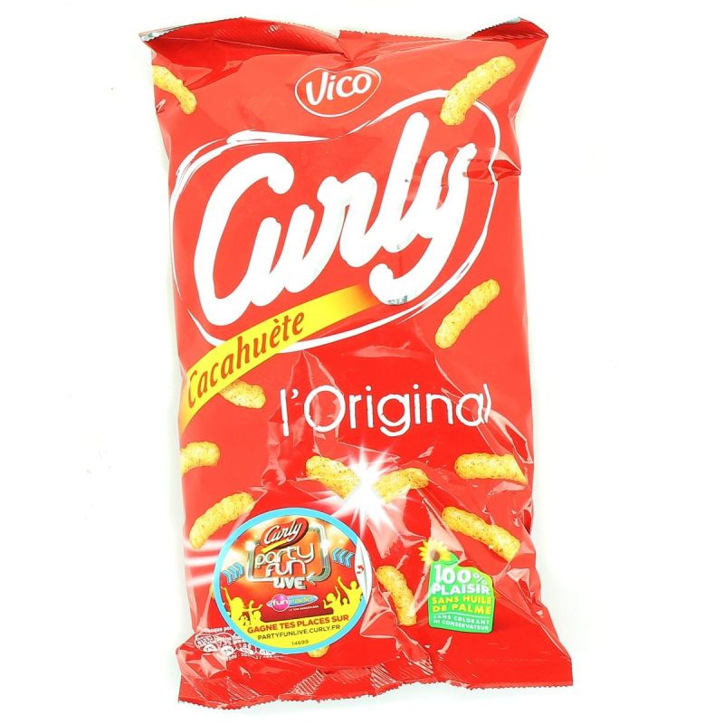 Vico Biscuits Apéritifs Cacahuète Curly : La Sachet De 100 G