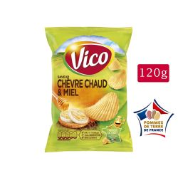Vico Chips Chèvre Chaud Et Miel : Le Paquet De 120G
