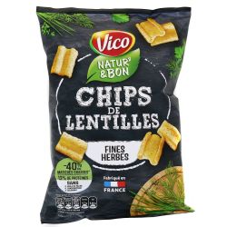 Vico Chips Lentilles Herbe 85G