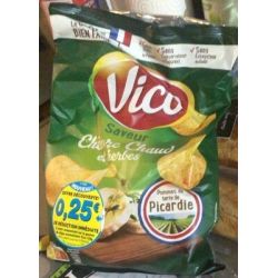 Vico Chips Chevre Herbes 125G