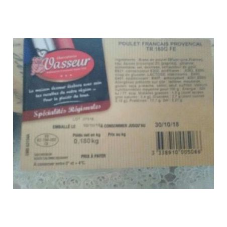 Vasseur Poulet Provencal Vpf Tranche18