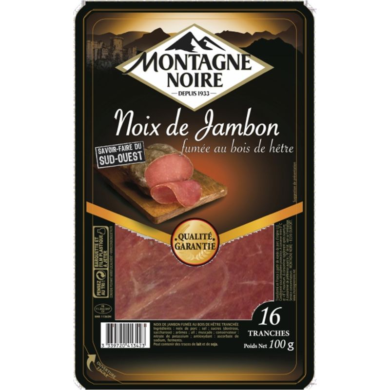 Montagne Noire Noix Jambon Fumee100G