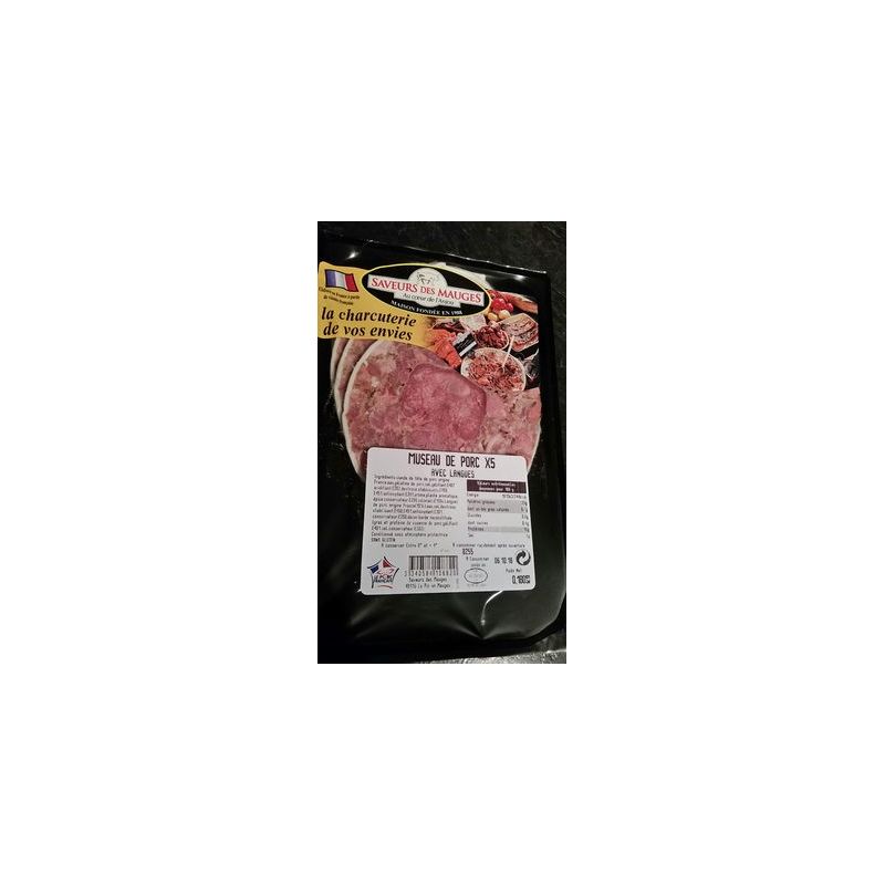Saveurs Des Mauges Fe Museau De Porc Vpf X 5 180G
