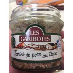 Les Garibotes Terrine Porc Au Thym 180G Garibotte