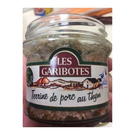 Les Garibotes Terrine Porc Au Thym 180G Garibotte