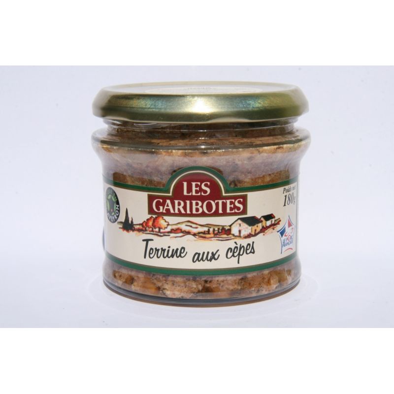 Les Garibotes Terrine Aux Cepes 180G