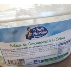 Belle Henriette B.Henr.Salade Concombre 800G