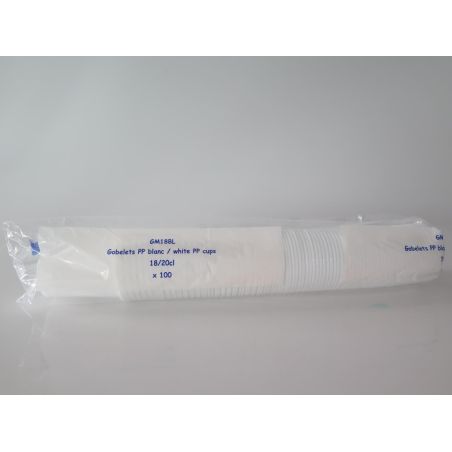 Servipack 100 Gobelet Blanc 18/20Cl
