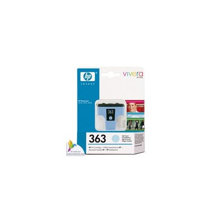 Hewlett Packard Cartouche Cyan Clair N°363