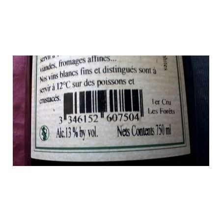 Domaine Vocoret Et Fils 75Cl Chabl 1Er Blc Ml