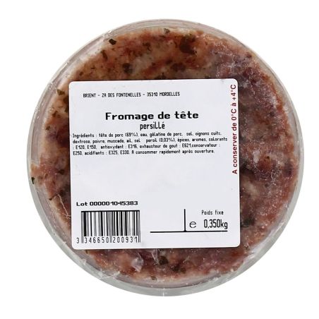 Fr.Emballe Fe Pate Tete Persille Bol 350G