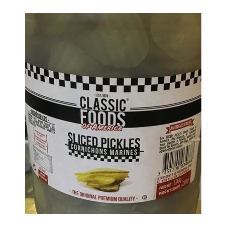 Classic Foods Sliced Pickles