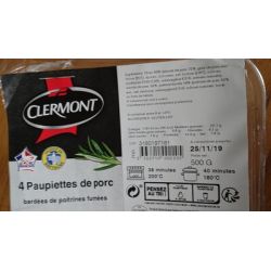 Clermont 4 Paupiette Porc 500G