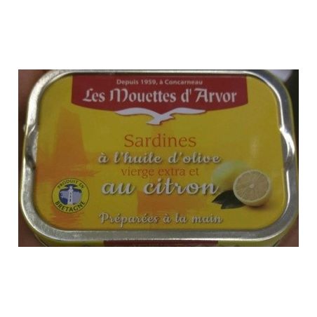 Moue.Arvor Sardine Citron Huile Olive115G