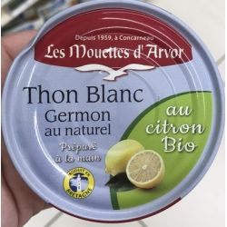 Les Mouettes D'Arvor 160G Thon Blanc Citron Bio