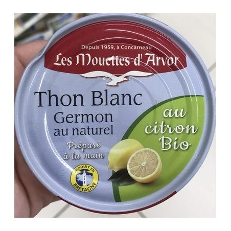 Les Mouettes D'Arvor 160G Thon Blanc Citron Bio