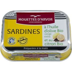 Les Mouettes D'Arvor 115G Sardine Citron Huil/O Bio