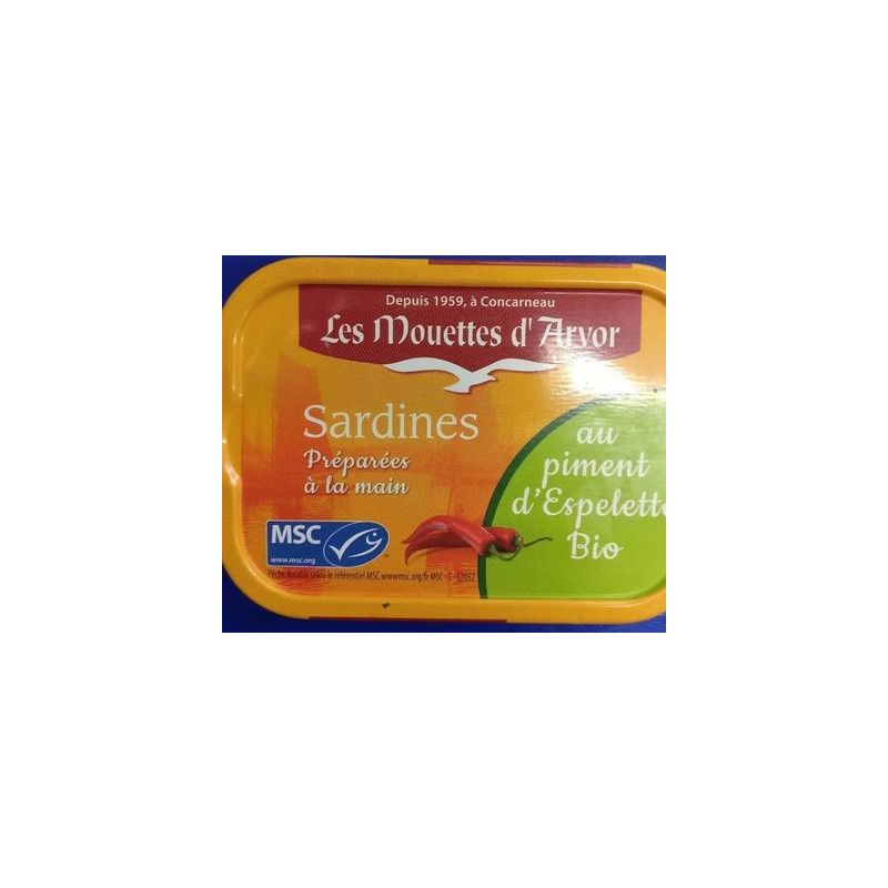 Les Mouettes D'Arvor M.Arvor Sardin.Piment Bio 115G