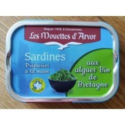 Les Mouettes D'Arvor 115G 1/6 Sardines Algues Bio