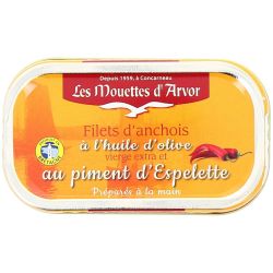 Les Mouettes D'Arvor Filet Anchois Piment Espel.69G