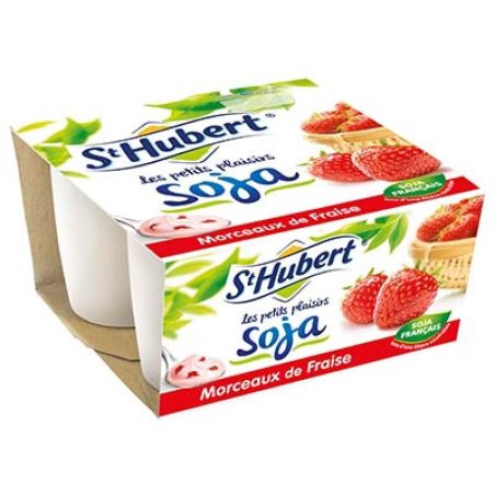 Saint Hubert 4X100G Plaisir Soja Fraise