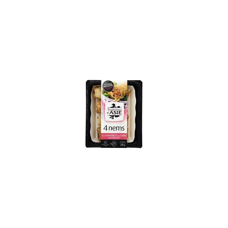 Tradition D'Asie Asie Nem Crevettes Crabe X4 280G