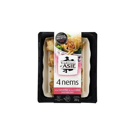 Tradition D'Asie Asie Nem Crevettes Crabe X4 280G