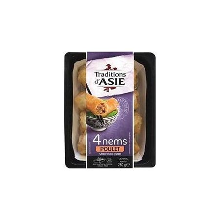 Tradition D'Asie D`Asie Nem Poulet X4 280G