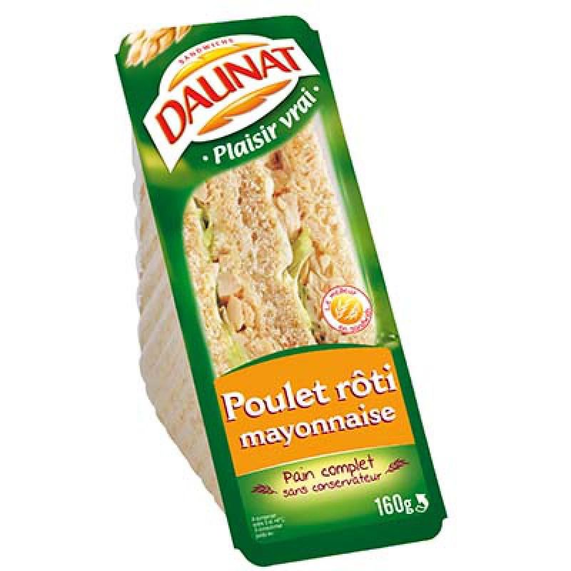 Daunat Triangle Poulet Roti Mayonnaise 160G