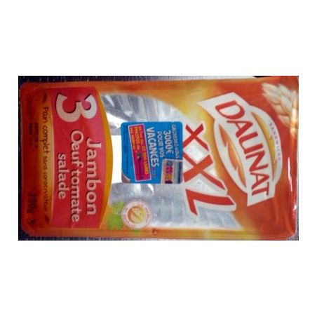 Daunat 225G Sandwich Triple Jambon/Tomate/?Uf