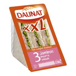 Daunat Sandwich Xxl Janbon Beurre Salade 230G