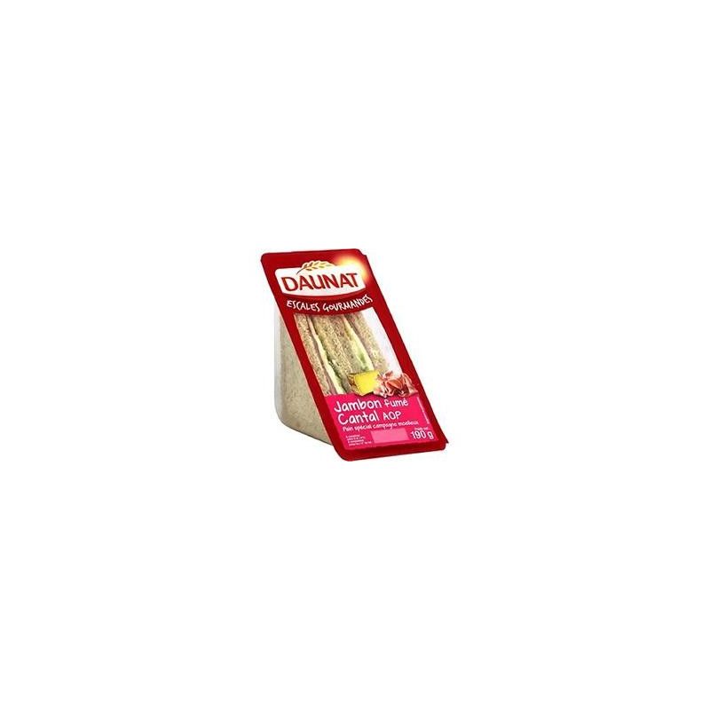 Daunat 190G Sandwich Tranche Jambon Fume Cantal