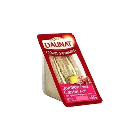 Daunat 190G Sandwich Tranche Jambon Fume Cantal