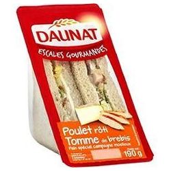 Daunat 190G Sandwich Tranche Poulet/Brebis