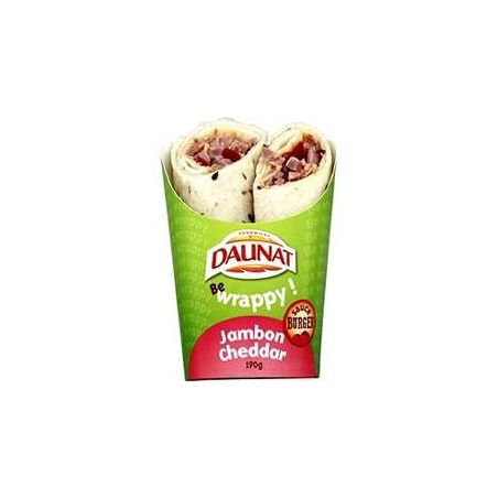 Daunat Daun Wraps Jambon Cheddar 190G
