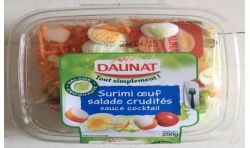 Daunat 250G Salade Toute Simple Surimi Crudites