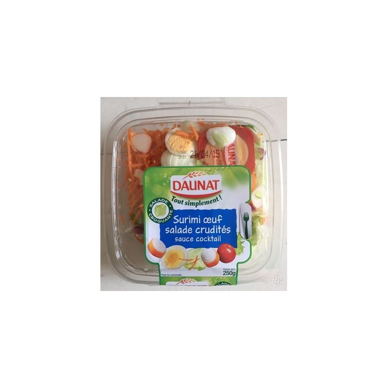 Daunat 250G Salade Toute Simple Surimi Crudites