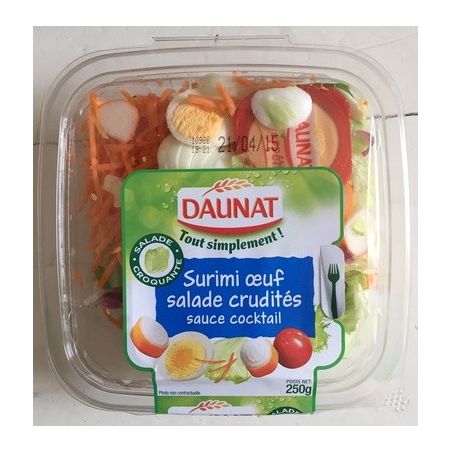 Daunat 250G Salade Toute Simple Surimi Crudites