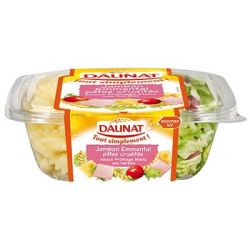 Daunat 240G Salade Toute Simple Jambon/Emmental/Pates