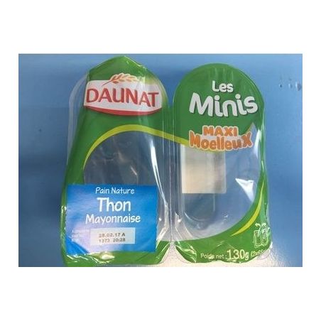 Daunat Daun Sdw Les Minis Thon 130G