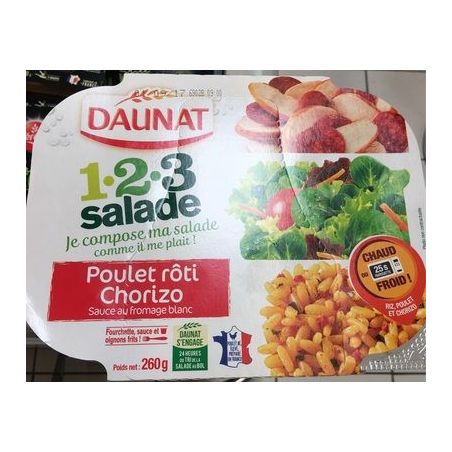 Daunat Daun Salad Poulet Chorizo 260G