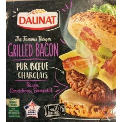 Daunat Dau Burger Famous Bacon Gr195G
