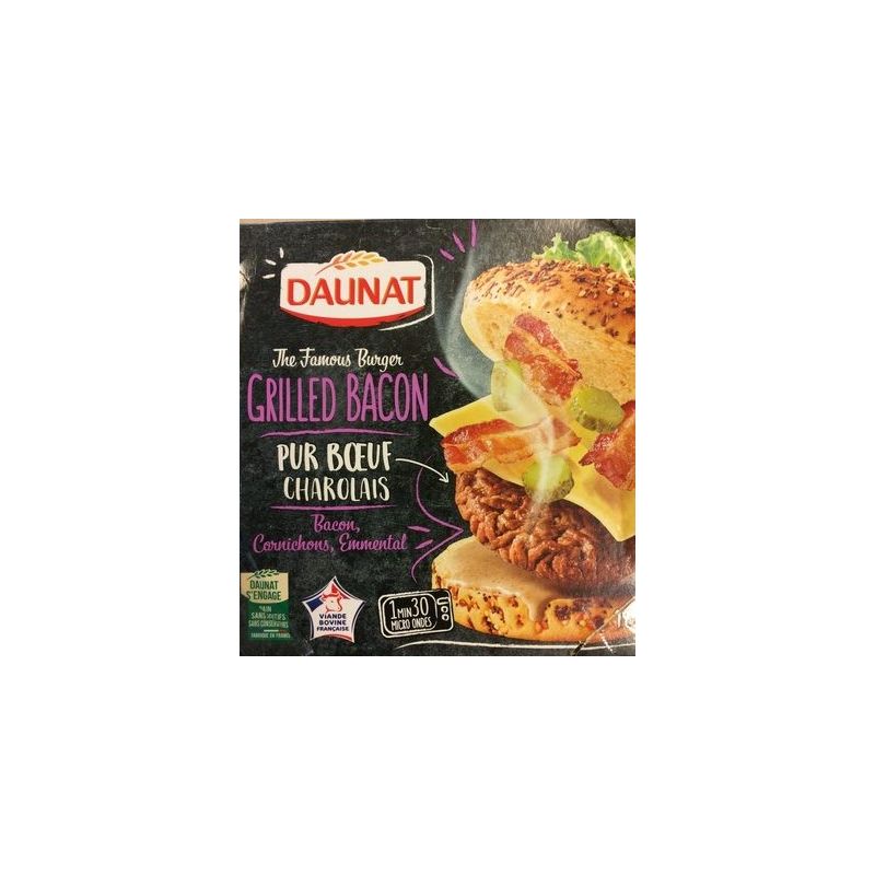 Daunat Dau Burger Famous Bacon Gr195G