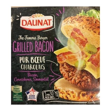 Daunat Dau Burger Famous Bacon Gr195G