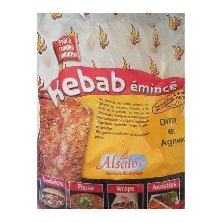 Alsalor 850G Emince Kebab Dinde/Agneau Halal
