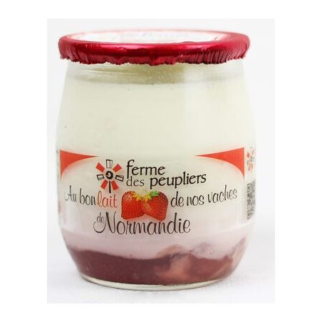 Ferme Des Peupliers 2X125G Yaourt Fraise