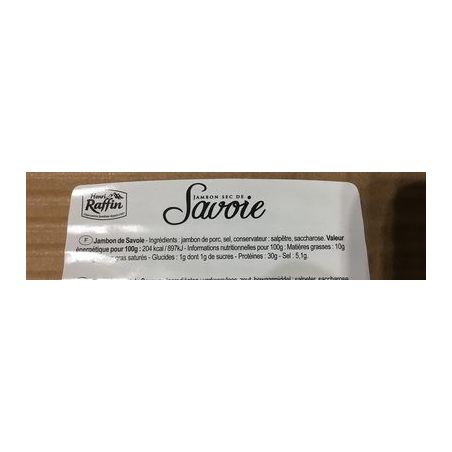 H.Raffin Raffin Jambon Savoie Fume6T90G