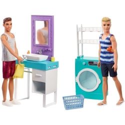 Barbie Mattel Coffret Poupee Ken Et Mobilier