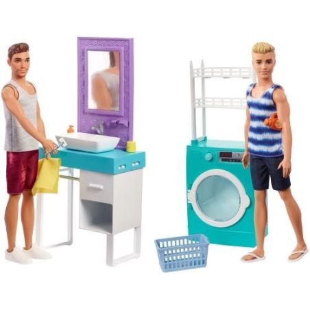 Barbie Mattel Coffret Poupee Ken Et Mobilier